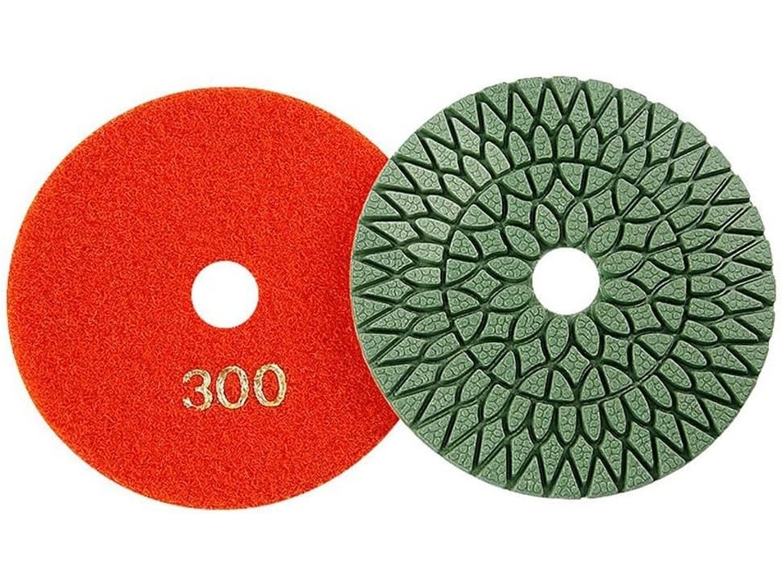 Disco De Polimento Úmido Esmeril 4 Polegadas Para Desbaste Mármore, Granito, Concreto E Pedra Com Liga De Metal Cobre