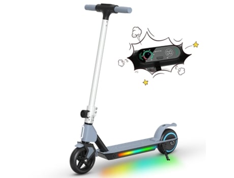 Trotinetes Elétricas E-RIDES S2 Cinzento para Criança Velocidade Máx 14 km/h- Carga 70 kg- Tela de LED- Autonomia 5-8km
