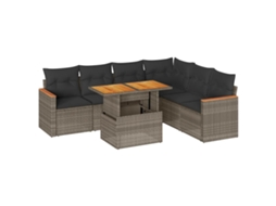 Garden Sofa Set, Garden Sofa Sets Vidaxl Cinzeto Rattan / Vime (n/a)