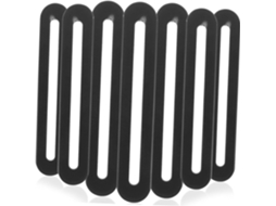 Conjunto de 10 Placas de Reparo em Aço Inoxidável com Suportes Planos Ajustáveis para Móveis. SFUSHOS