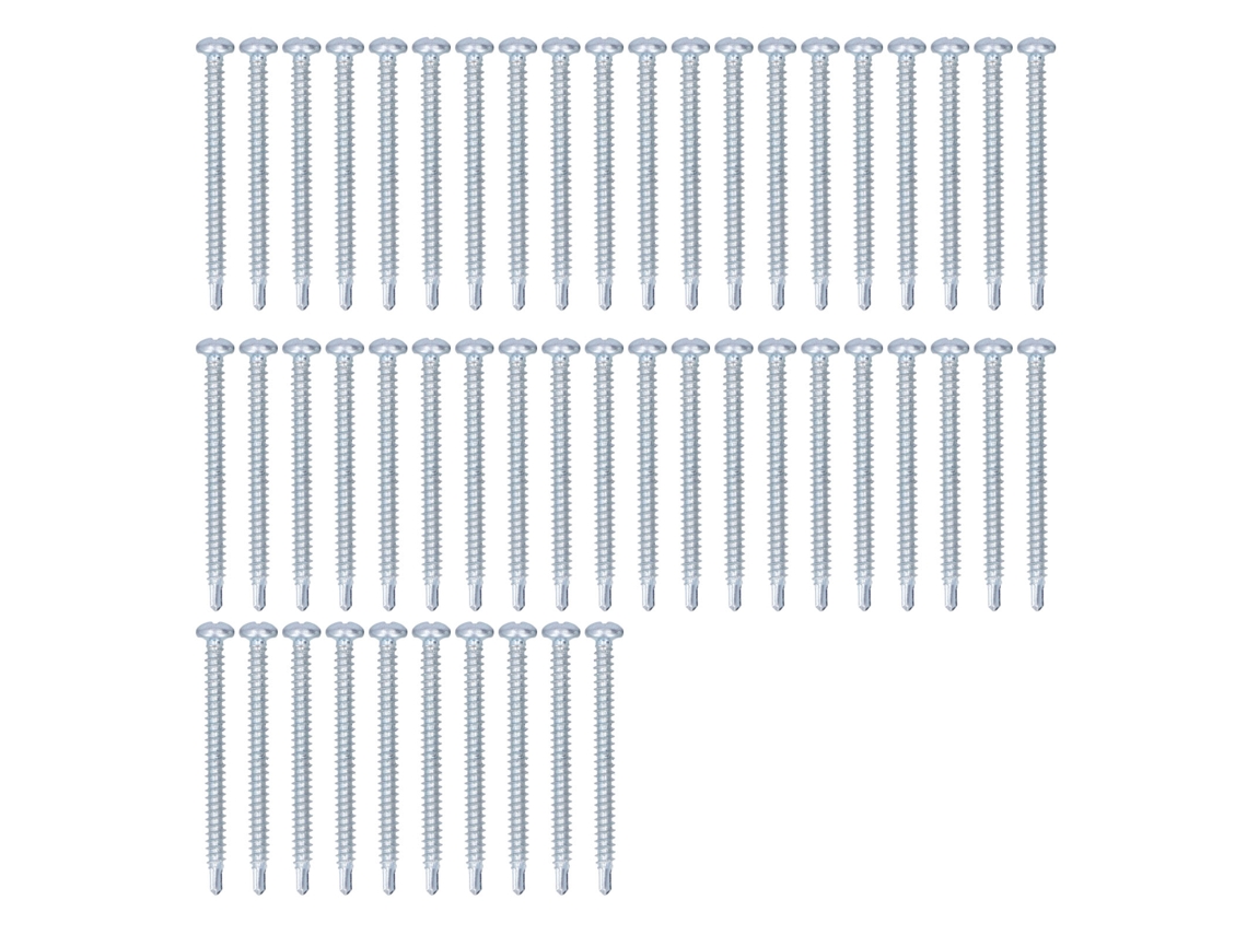 Parafusos Auto perfurantes 4.2x50mm Chapa de Zinco