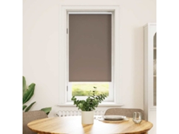 Vidaxl Cortina De Rolo Blackout, 44,4 X 100 Cm, Largura Do Tecido 40 Cm, Cor Café.