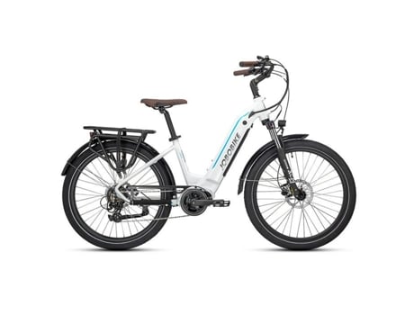 Quadro De Bicicleta Elétrica Jobobike Linda Roda De 16,5 Polegadas 26 Branca 36v 14ah 25km / H 90km