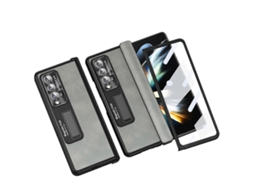 Capa Completa Para Samsung Galaxy Z Fold4 Com Textura Napa