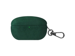 Capa De Fone De Ouvido De Couro Com Pelo Torneado E Gancho Para Sony Wf-1000xm5green