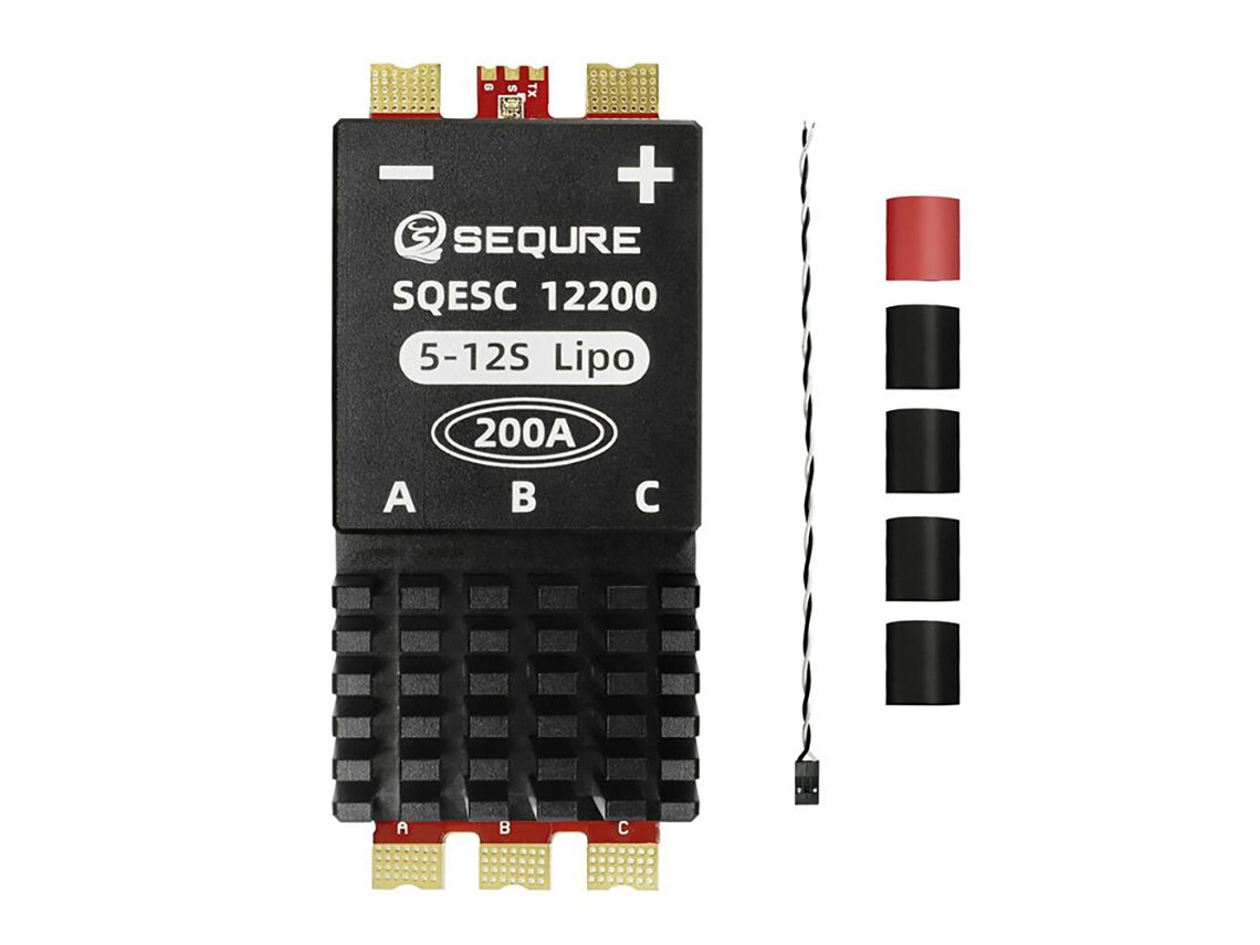 Am32+8awgsequre Sqesc 12200 Esc Brushless 5 12s 200a Blheli_32/am32 Pwm 128khz Multirotor Aviões Agrícolas Barcos Carros Rc MDUG
