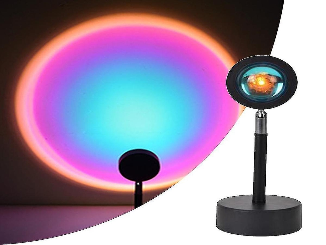 Lurelia Luz Noturna Led, Usb, Rotação 360°, Rgb, Para Quarto