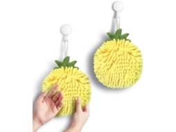 Toalhas Decorativas com Tema de Frutas, Pacote com 2 Unidades, Macias para Banheiro AQUAFORGE
