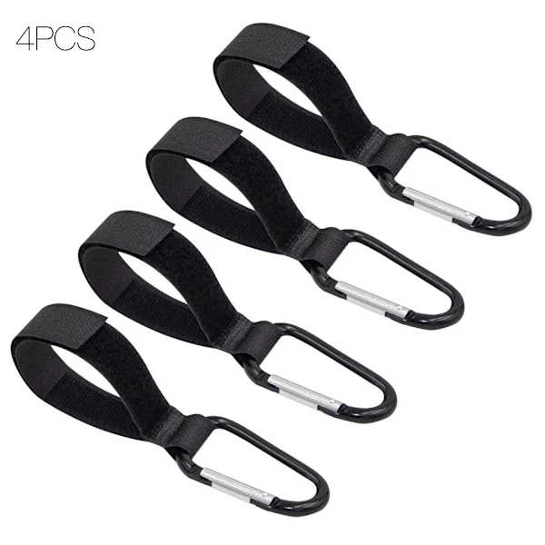 Gancho para Carrinho de Bebê para Bolsas e Sacolas, 4 Peças AQUAFORGE