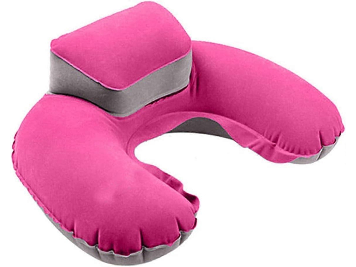 Travesseiros de viagem infláveis formato U com protetor auricular AQUAFORGE