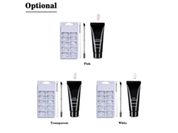 Douborq Nail Gel Set Uv Led Extension Kit Clear Acrylic False Tips Double End Pusher Pen For Quick Exte GOKOCO