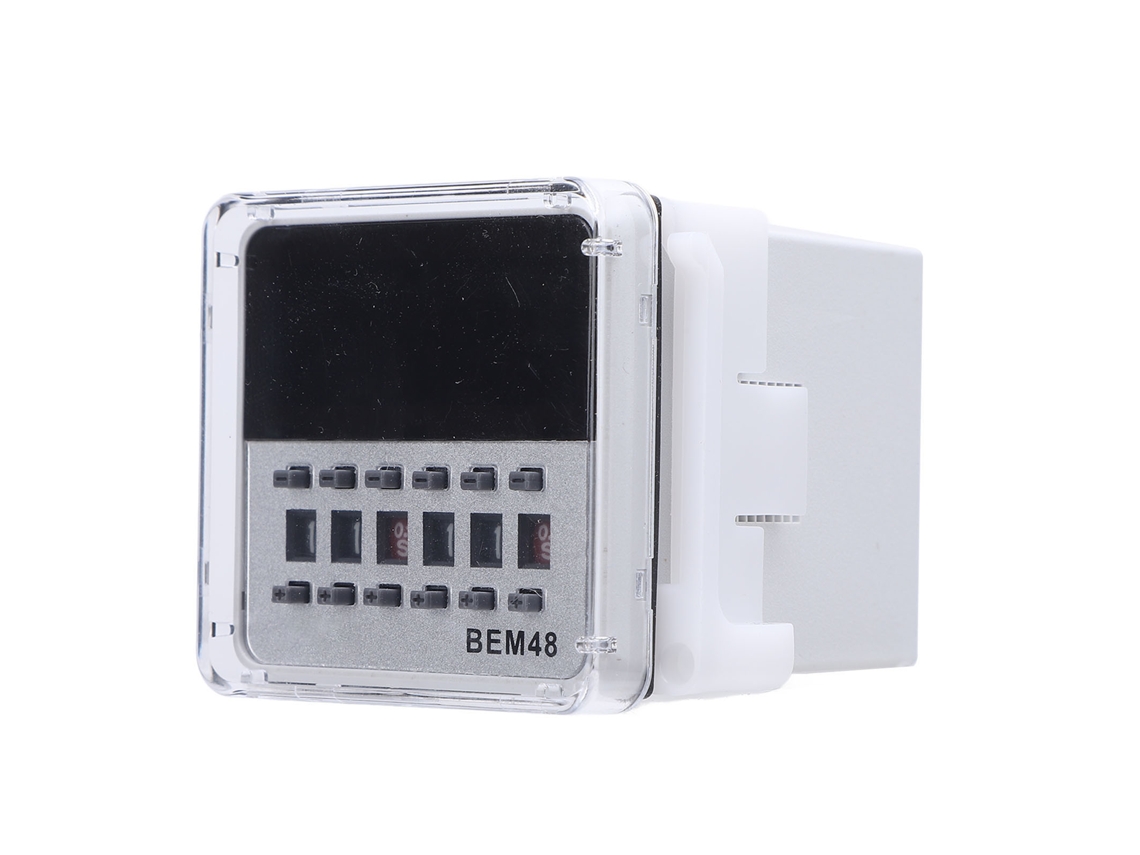 Relé de Tempo Digital Veloriskku com LED 0.1s a 99h com retardo cíclico e reset