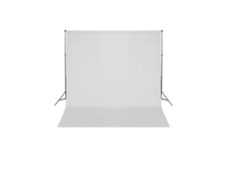 Photo Studio, Backdrop System Vidaxl Branco Tecido (600 X 300 Cm)