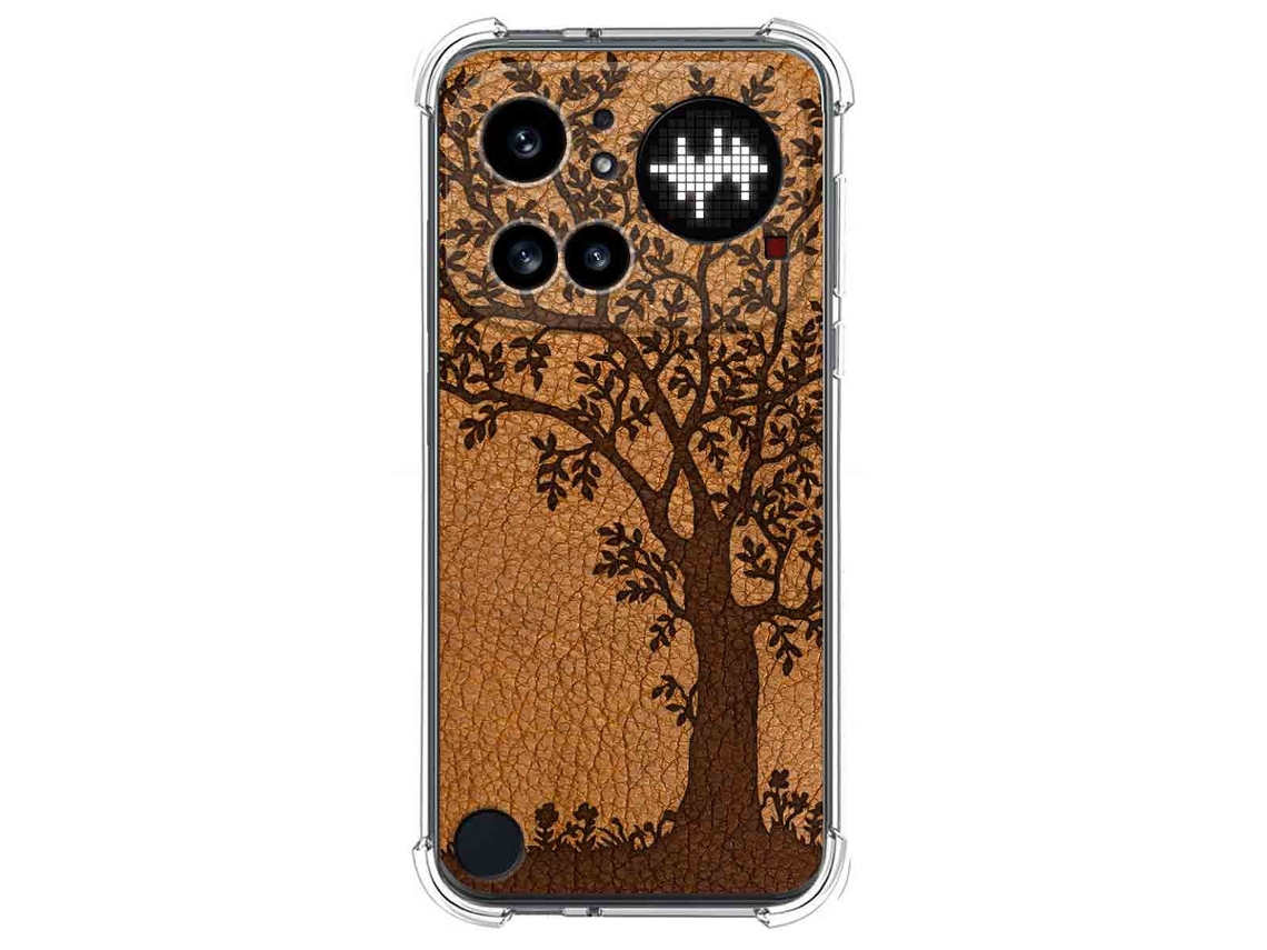 Capa Tumundosmartphone De Silicone À Prova De Choque Para Nothing Phone 4a Pro 5g Design Em Couro Com 3 Estampas