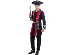 Fato de pirata com jaqueta prateada para homem