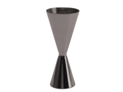 Copo Medidor Duplo Para Coquetéis, Em Aço Inoxidável, Para Vinho, Utensílio De Barman, 15 Ml (0,5 Oz), Com Revestimento Preto.