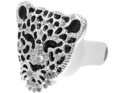 Clipe Multifuncional De Metal Para Decoração De Carro Com Cabeça De Leopardo E Saída De Ar