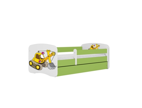 Cama 180 X 80 Cm Kocot Kids Com Gaveta E Colchão Babydreams Digger Green