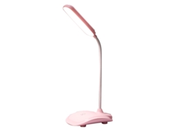 Lâmpada de Escritório Led com controle de toque, 3 níveis de cor, usb, rosa | S/MARCA