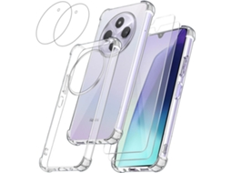 Capa Protetores Câmera Antiamarelo Para Xiaomi Redmi 14c 4g/redmi A4 5g/xiaomi Poco C75 Hongwe. Tecido Transparente