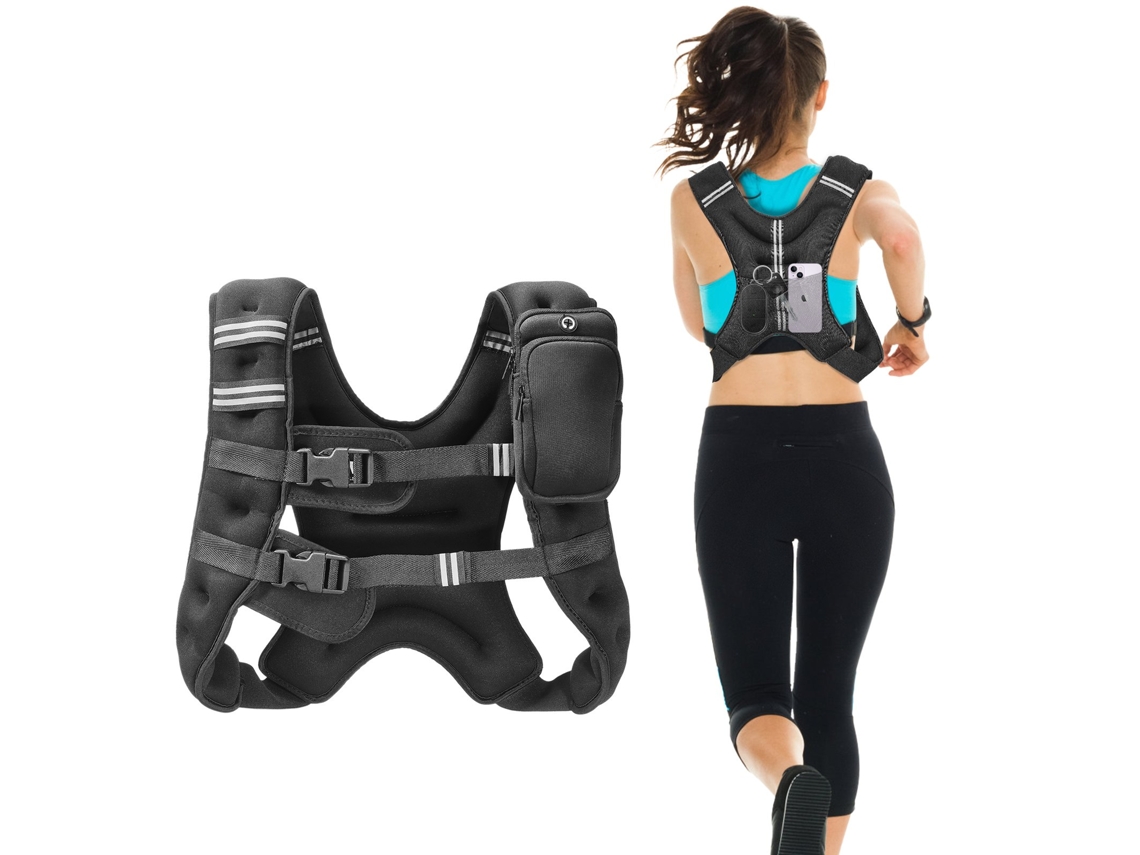 Colete Com Peso Ajustável 7,32 Kg Equipamento Para Treino De Força Unisex Vevor