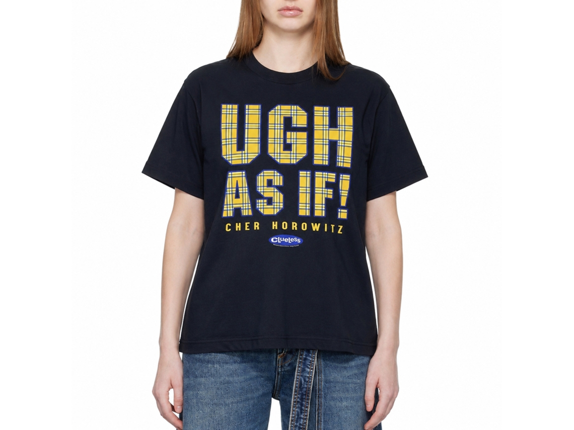 Rockinstone Clueless Ugh As If Navy T-shirt Size:l