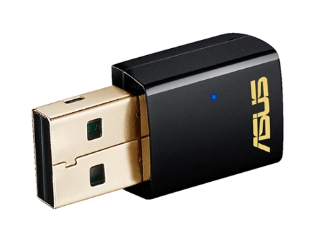 Placa de Rede ASUS Wi-Fi AC600 Dual Band USB-AC51