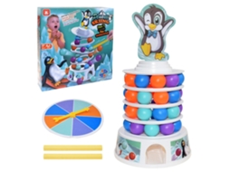Primerox jogo de Mesa Penguin Ski Ball para Crianças Brinquedo de Empilhamento Multicolorido