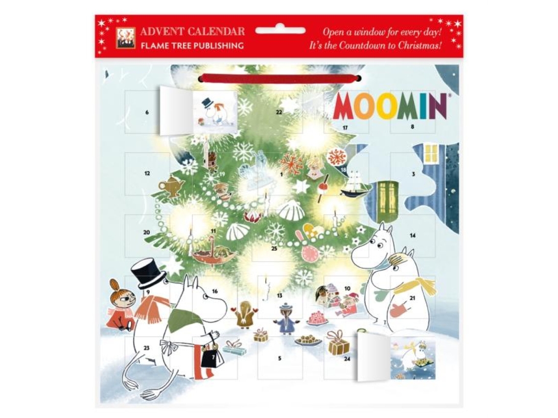 Livro Moomin Christmas Comes to Moominvalley Advent Calendar de Flame Tree Publishing (Inglês)