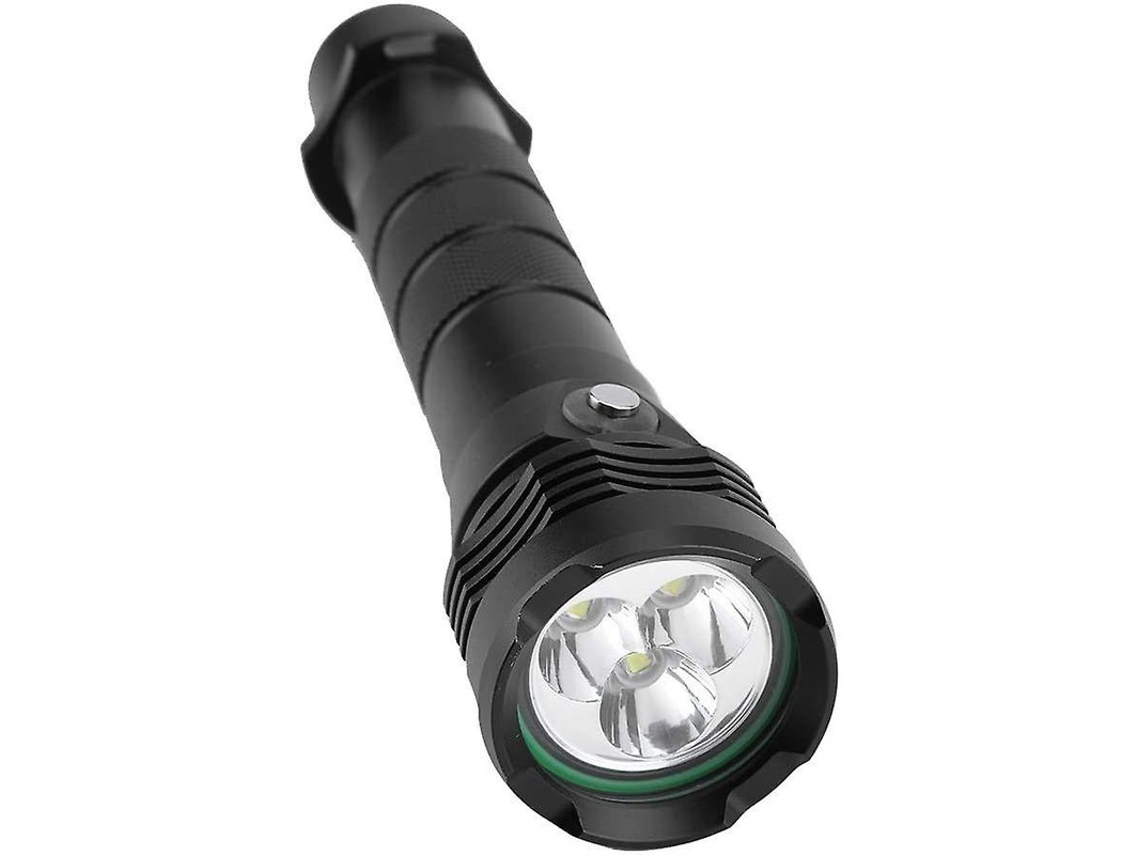 Lanterna Mergulho 5000lm Ip68 80m 3modos Subaquatica Preto Yizhood
