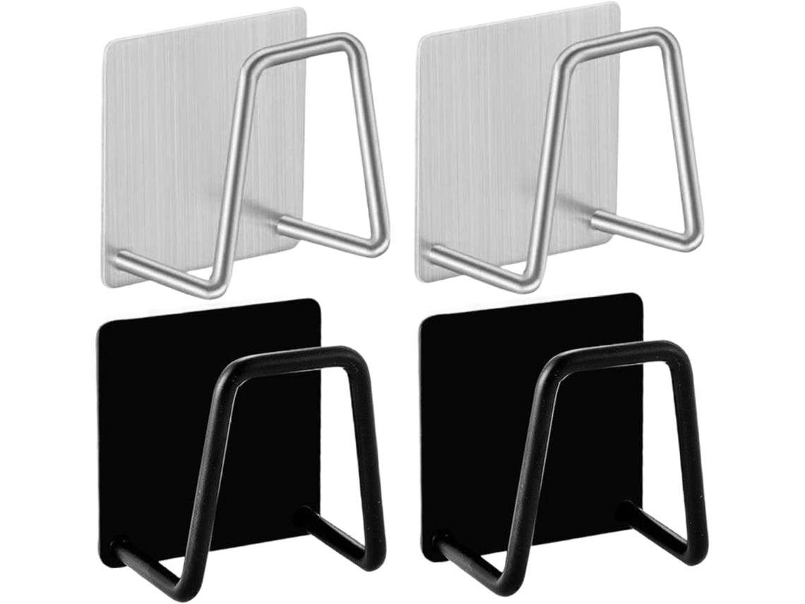 Porta esponja, Aço Inoxidável, Autoadesivo, 4 Pcs ZYBLSSBB