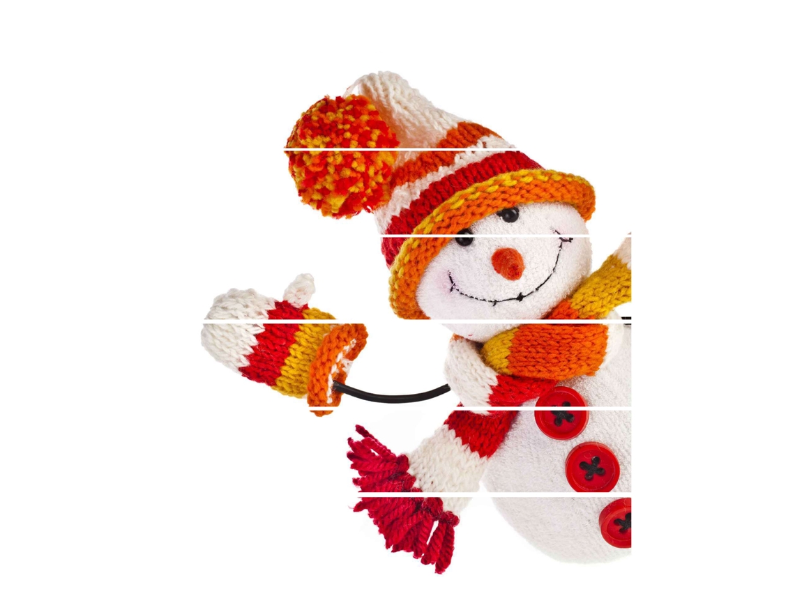Laxiscreed Cachecol Natal Com Boneco De Neve Removível Para Decoração Festiva