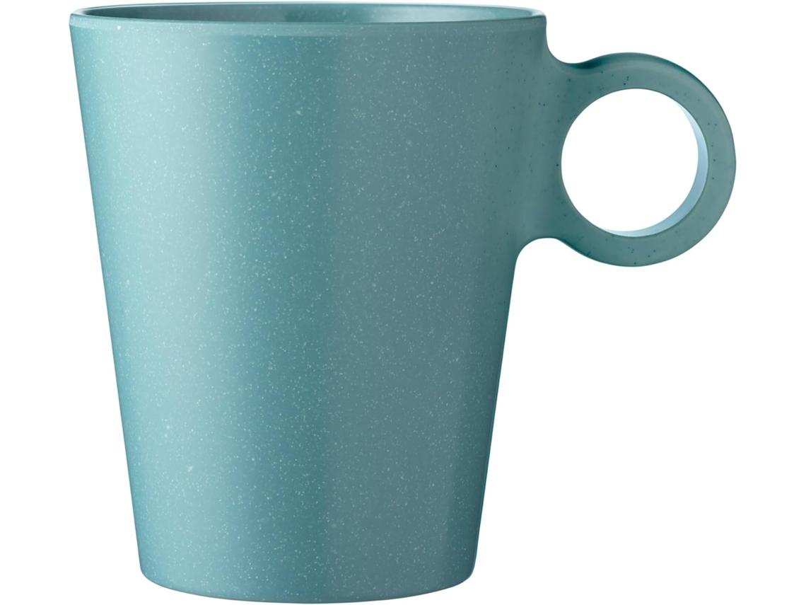 Caneca Com Alça Bloom 300 Ml Verde Pedra Gokoco