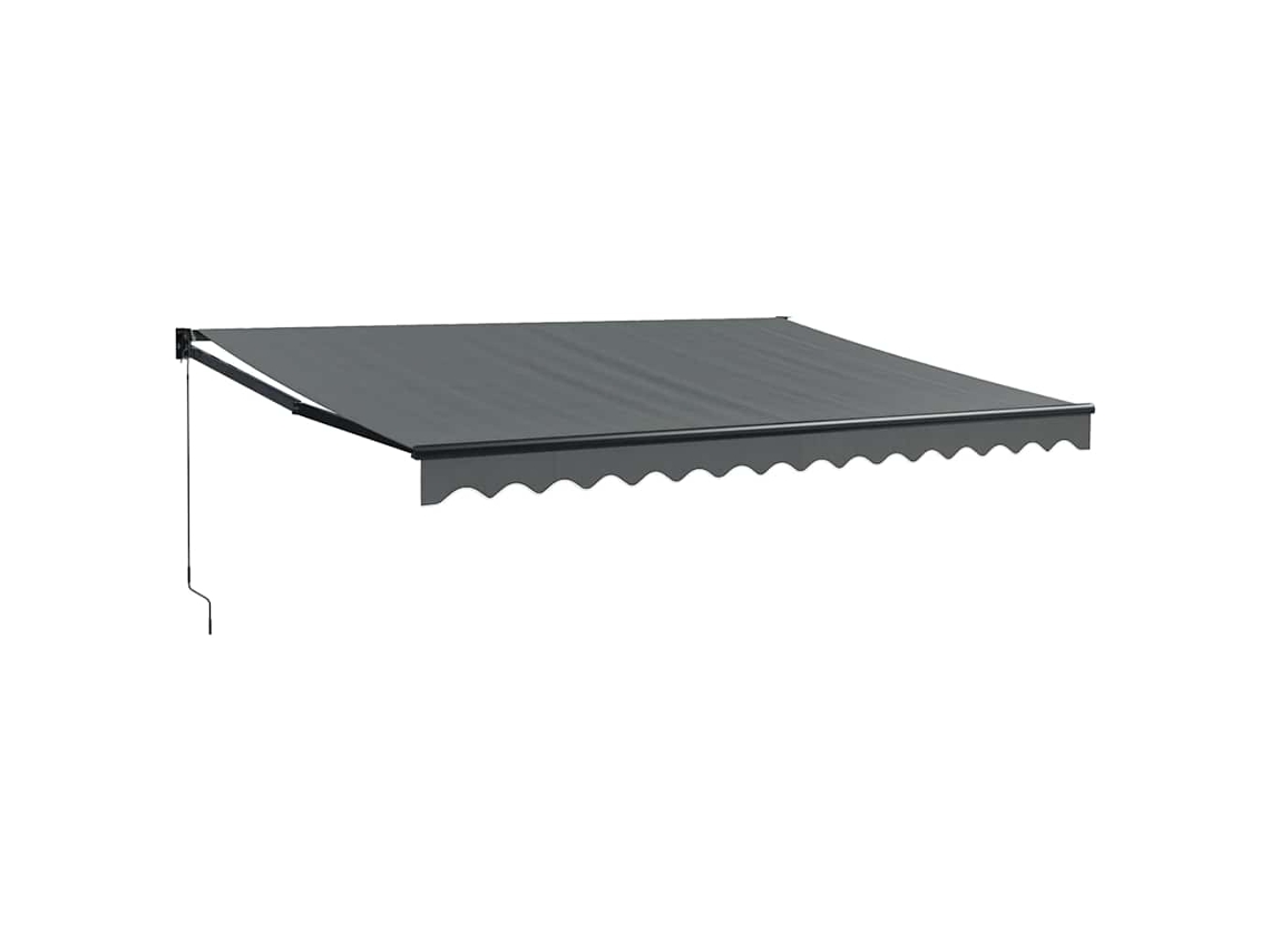 Toldo Retrátil 4,5x3 M Tecido e Alumínio Antracite MAISON EXCLUSIVE