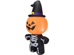 Decoração De Halloween Fantasma Inflável Abóbora Inflável De Halloween 1,5m Decoração De Halloween Fantasma Inflável Ly Ebike