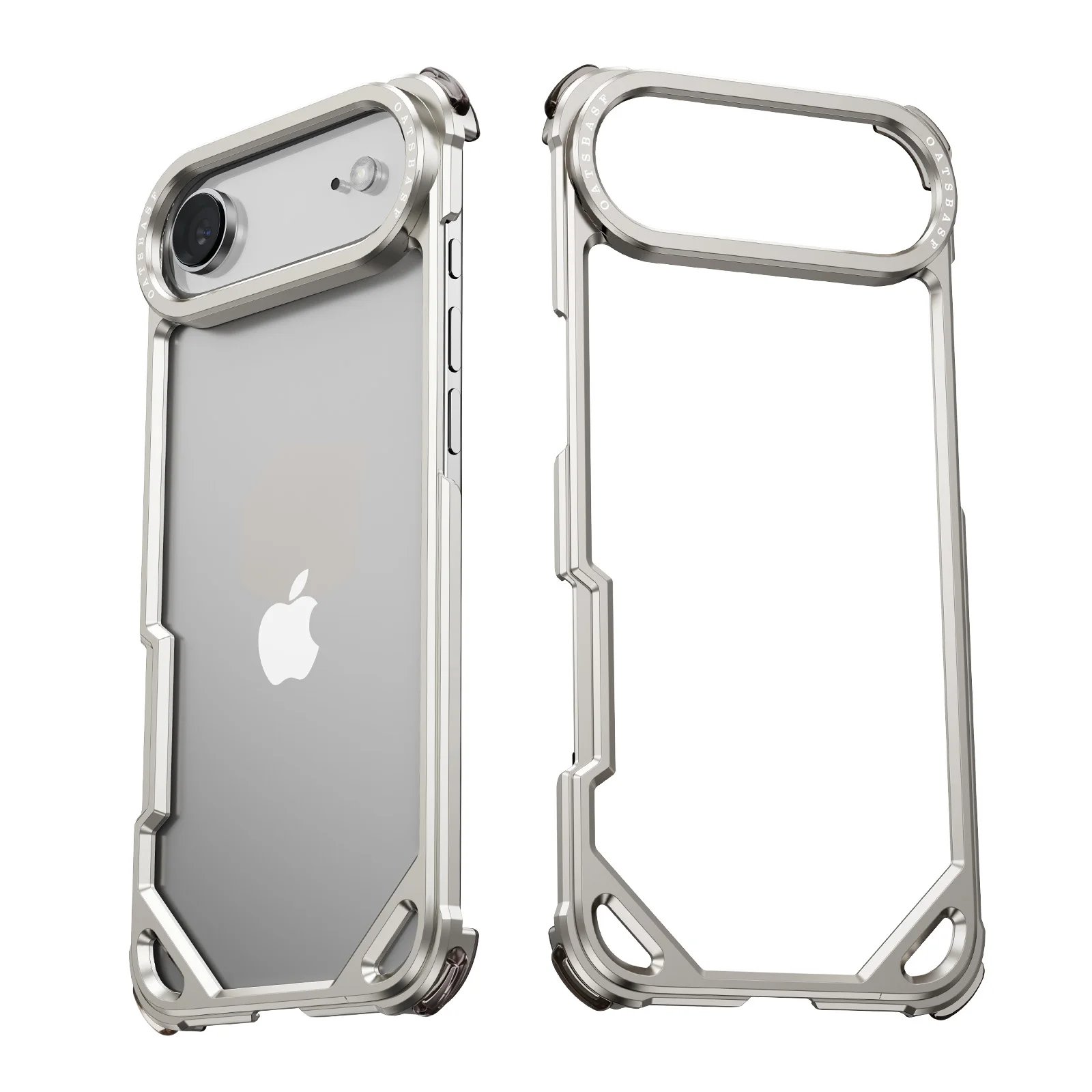 Capa Para Iphone Air Em Liga De Alumínio (titânio), Magsafe, Sem Moldura, Resistente A Impactos E Quedas.
