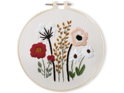 Kits De Bordado Com Padrão De Flores Faça Você Mesmo, Bordado Circular, Ponto Cruz S301gks Slowmoose