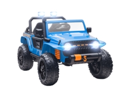 Veículo Elétrico 12v, 2 Cadeiras, Controle, Música, Buzina, Led, 3-8 Anos, Azul
