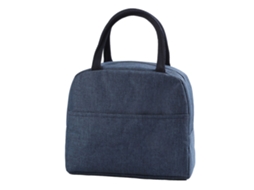 Bolsa De Almuerzo Reutilizable Aislada Grande Impermeable Para Hombre Mujer Trabajo Picnic Playa Azul Oscuro