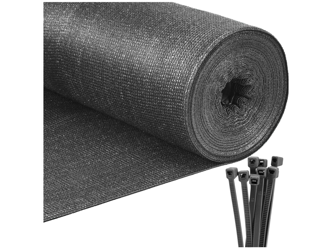 Malha de Sombreamento 1,7x25 m – Cobertura 95%, 185 g/m²
