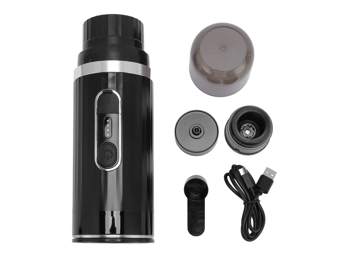 Cafeteira Espresso Portátil Laxiscreed Para Viagem, Carro E Ao Ar Livre, Recarregável, Cor Preto