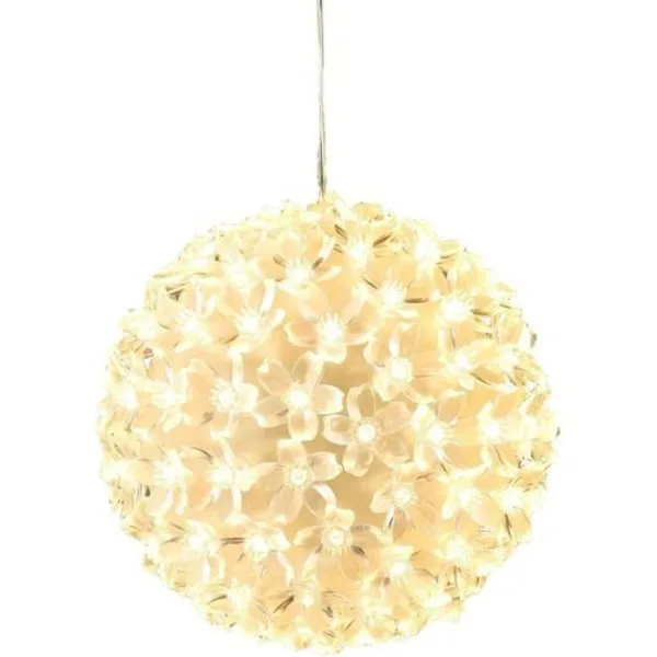 Bambelaa! Bola de Natal com 100 Luzes Led Brancas Quentes, Fy BRILVIBERA