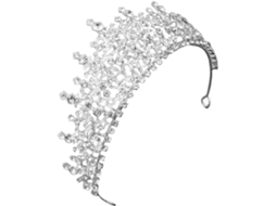 Tiara De Noiva Em Liga Metálica Com Strass, Elegante Diadema Para Casamento E Festa.