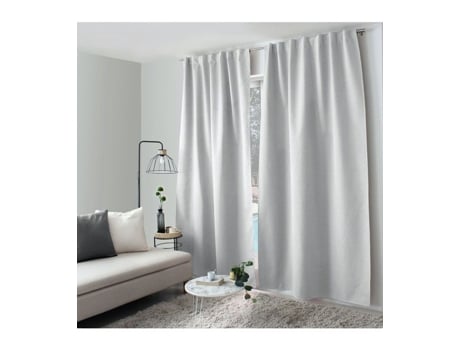 Cortinado Enjoy Home Blackout Abas Ocultas Poliéster Branco (x240 Cm)