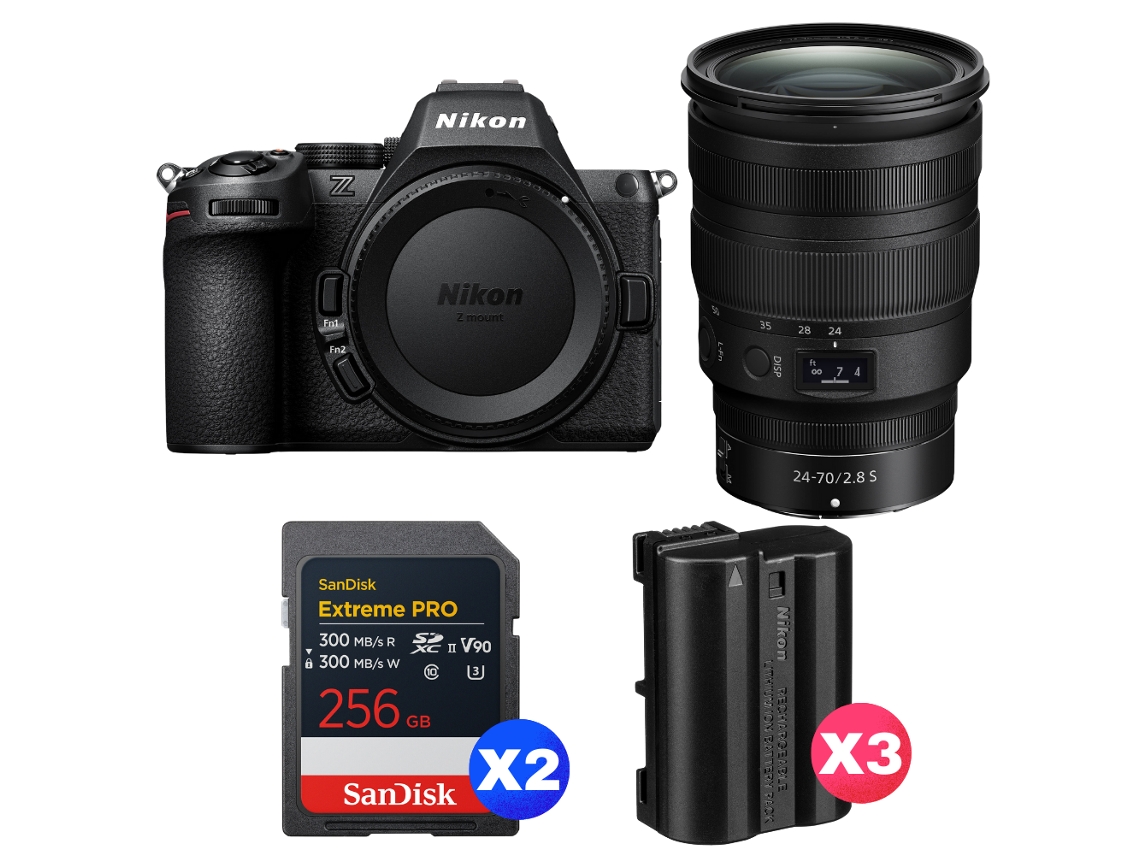Z5 Ii + 24 70mm F/2.8 S + 2 Sandisk 256gb Extreme Pro Uhs ii Sdxc + 3 Nikon En el15c + Ebook “20 Dicas para Fotos Que Impressionam” NIKON