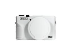Capa Silicone HEXINYIGJLY para Canon G7x Mark Iiitampa Removível, Anti Risco Branco