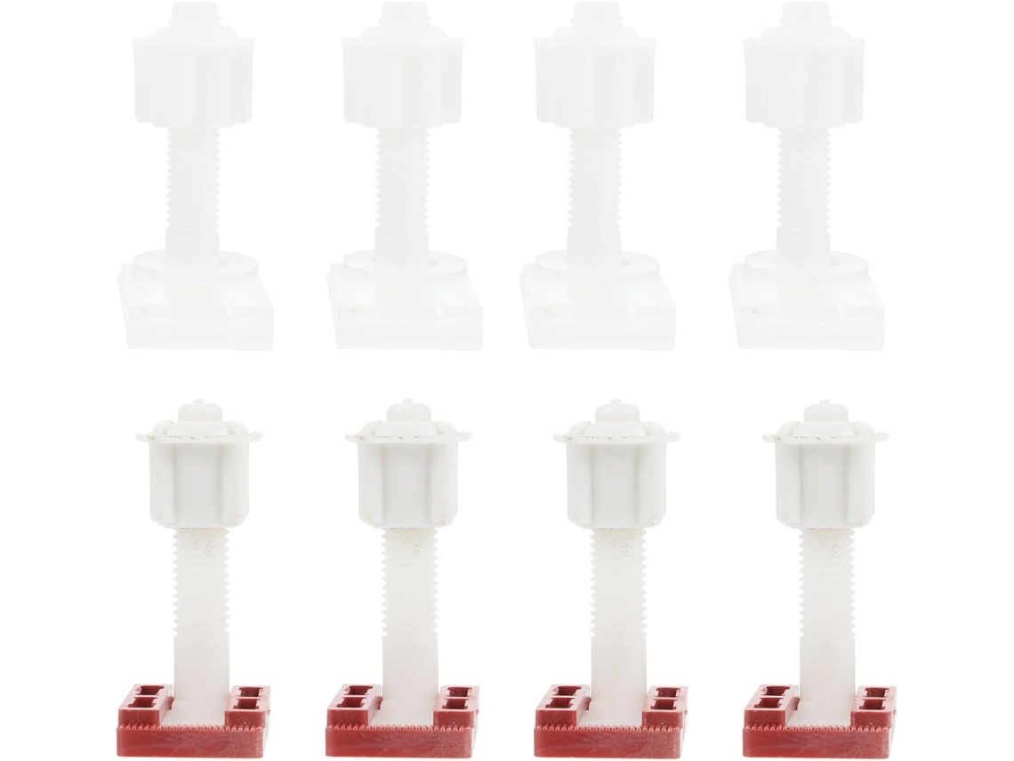 Conjunto De 6 Parafusos Para Assento Sanitário, Acessórios De Plástico Duráveis Para Fixação Da Tampa Do Vaso Sanitário