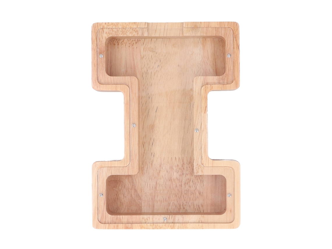 Ats caja de Ahorros Personalizada Con Letra de Madera Transparente Segura para Niños Y Niñas