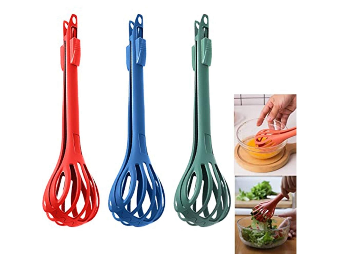 Lurelia Batedor Cozinha Kit 3 Peças Abs Alimentício Ovos Massas