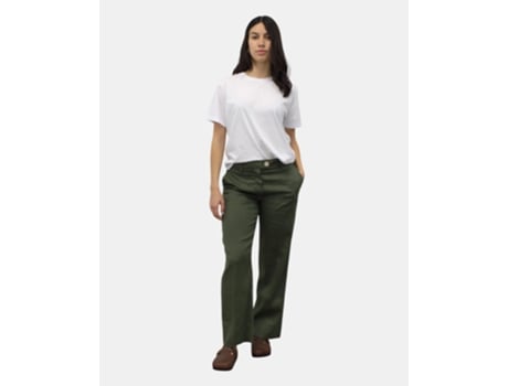 Calças De Mulher Re-hash Mod Nelly Militare Poliéster Verde (32)